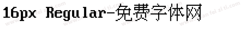 16px Regular字体转换
